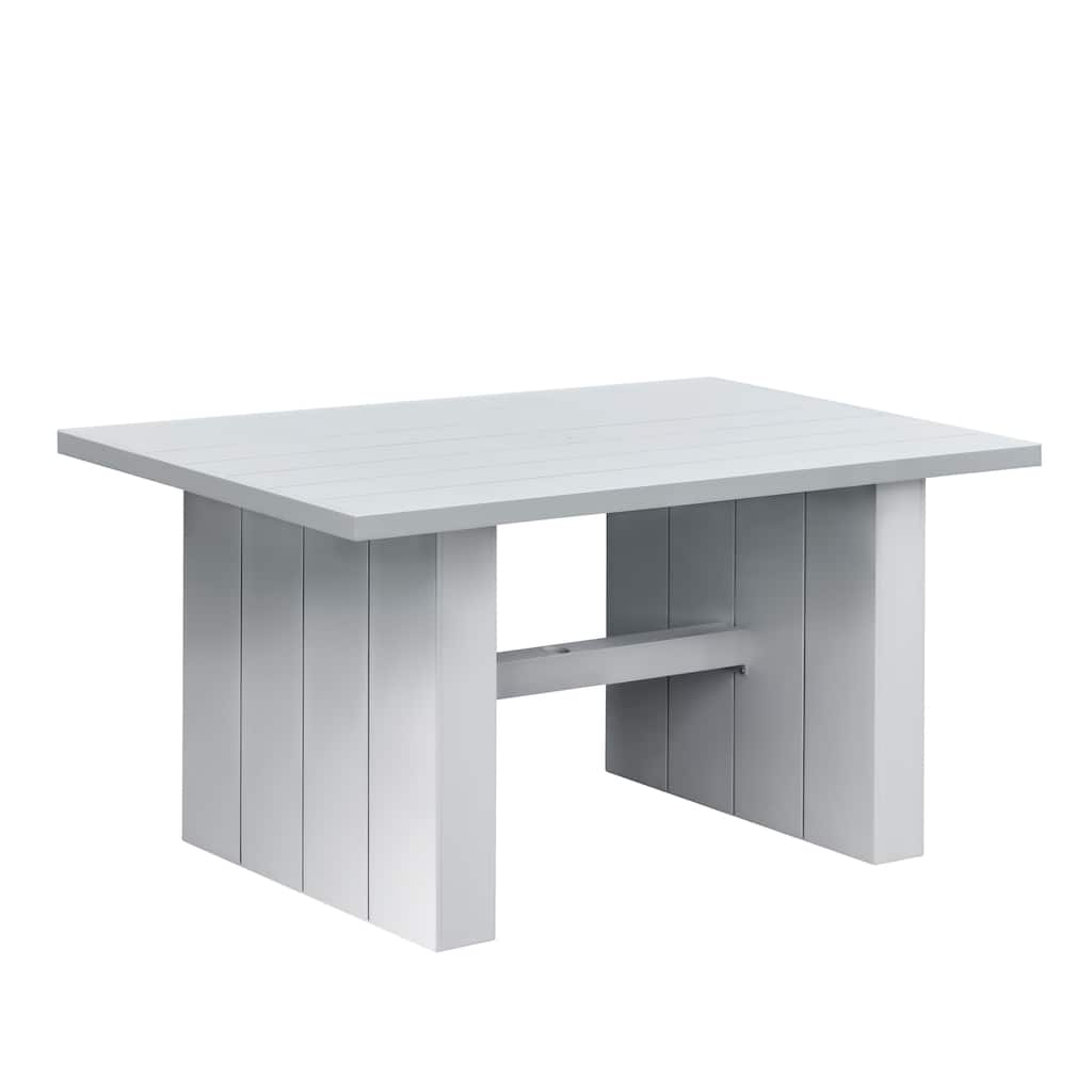 Nash Outdoor Aluminum Counter Table, Buff
