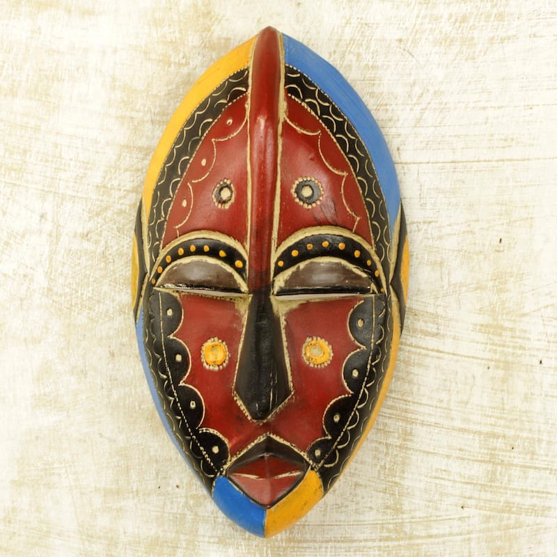 NOVICA Handmade Uzoma Wood Mask (Ghana)