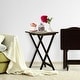 preview thumbnail 2 of 20, Porch & Den Laflin Solid Wood Traditional 5-piece Tray Table Set
