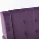 preview thumbnail 13 of 12, Modern Lounge Armchair, Velvet Single Sofa Chair, Club Comfy Guest Chair, Vanity Tufted Accent Chair, Lavender Purple