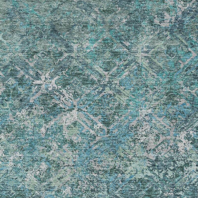 HomeRoots Geometric Transitional Rectangle Outdoor Rug