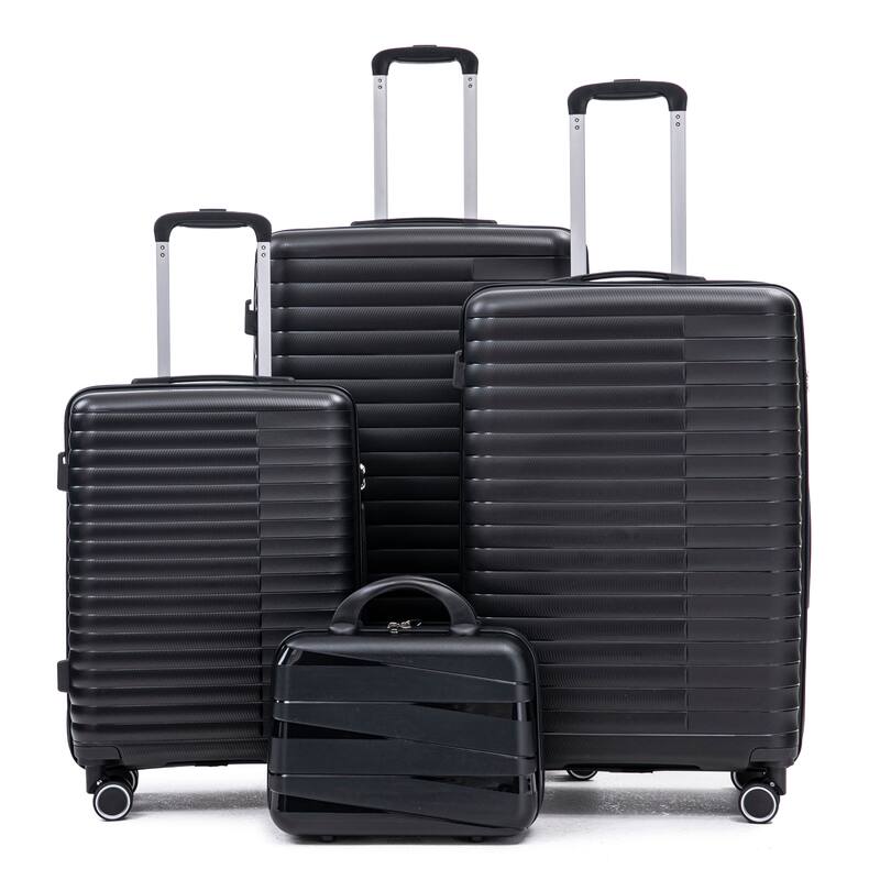 14IN 20IN 24IN 28IN 4 pcs/set in PP Spinner Wheel Luggage, Carry on Suitcase, Iron Pull Rod, Combination Password Lock