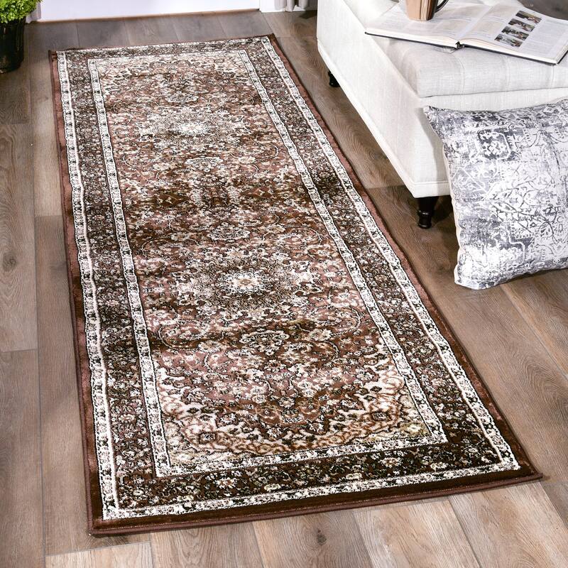 Hollywood Collection Floral Area Rug