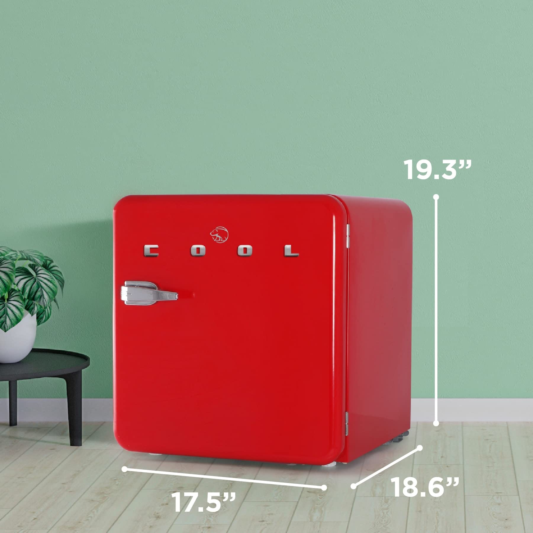 Commercial Cool 1.6 Cu. Ft. Retro Refrigerator,Red