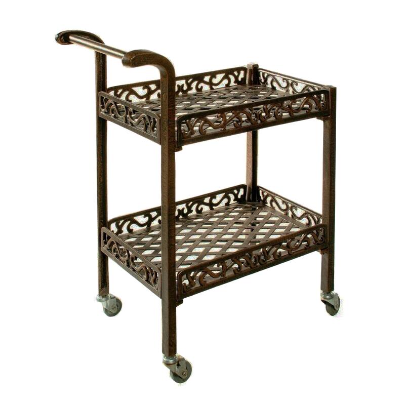 Dakota Cast-aluminum Garden Service Cart