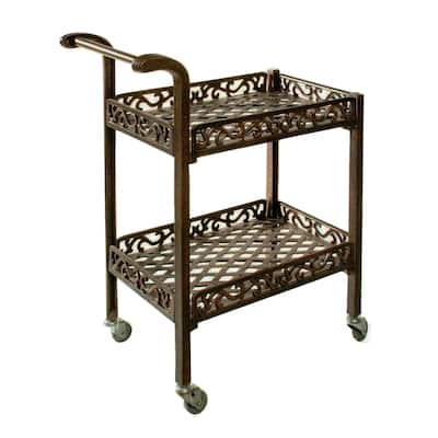 Dakota Cast-aluminum Garden Service Cart
