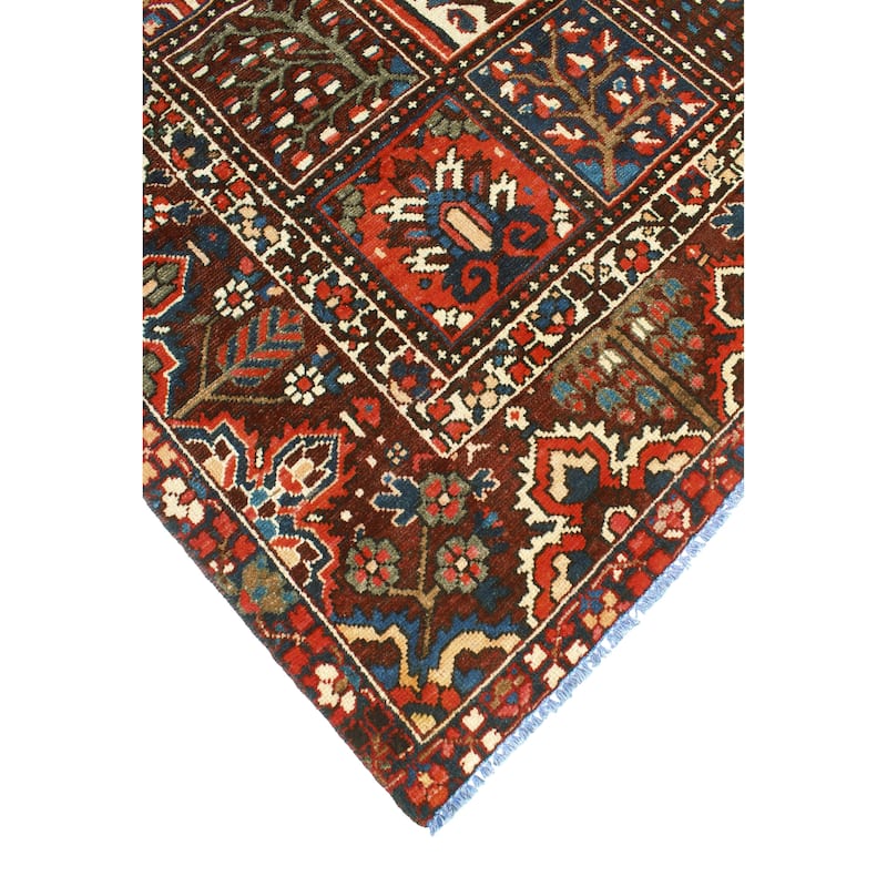 Vintage Distressed Misael Eggplant/Navy Rug - 9'1" x 11'2"