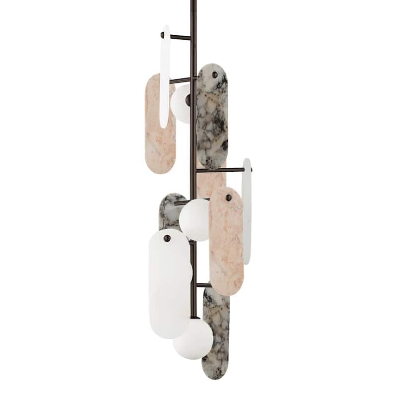 Studio M SM24827VS Megalith 5 Light 13" Wide LED Abstract Pendant - Brushed Bronze