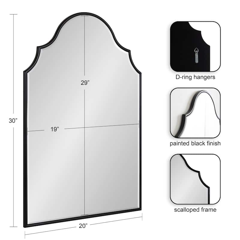Kate and Laurel Leanna Framed Arch Wall Mirror