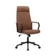 preview thumbnail 2 of 13, Porthos Home Shea Office Chair with Tilt Mechanism, PU Upholstery Brown