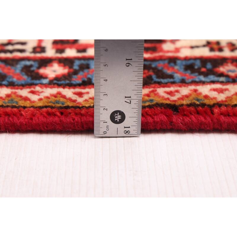 ECARPETGALLERY Hand-knotted Andelz Red Wool Rug - 4'7 x 6'5