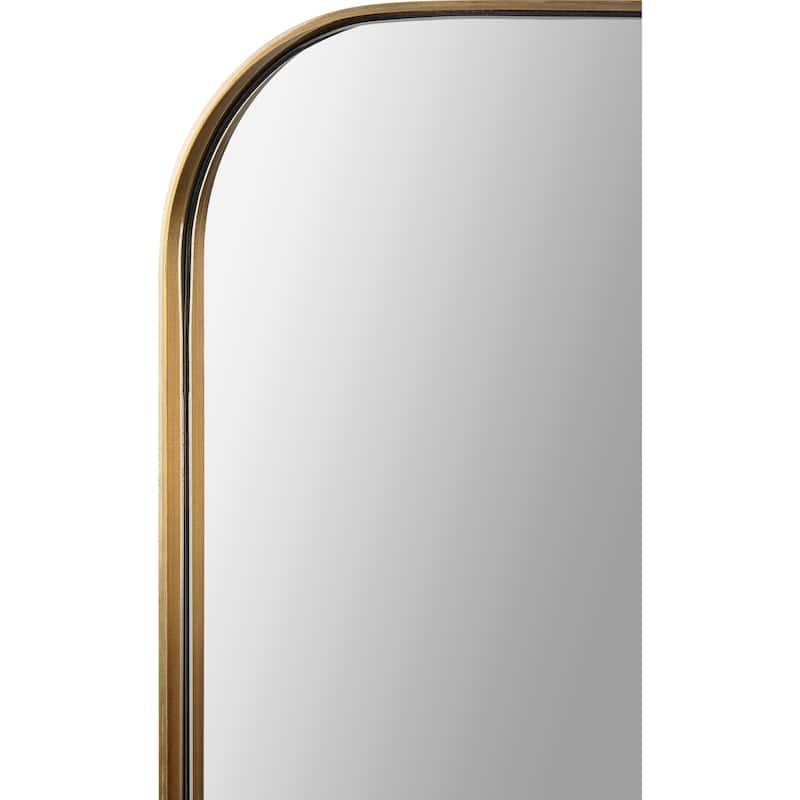 Renwil Edwin Irregular Shaped Bronze Wall Mirror - Clear - Large