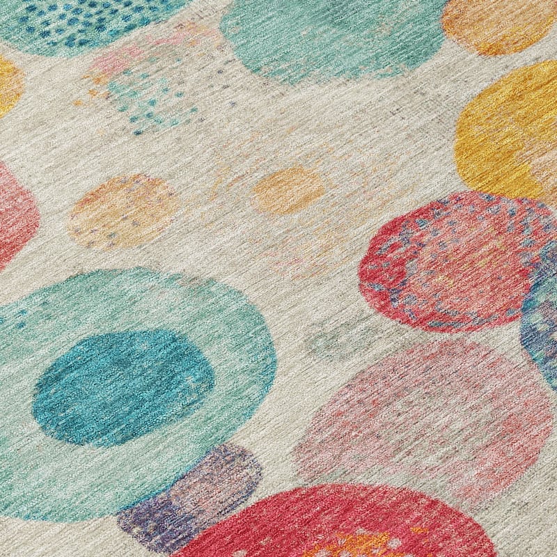 HomeRoots Geometric Transitional Rectangle Outdoor Rug