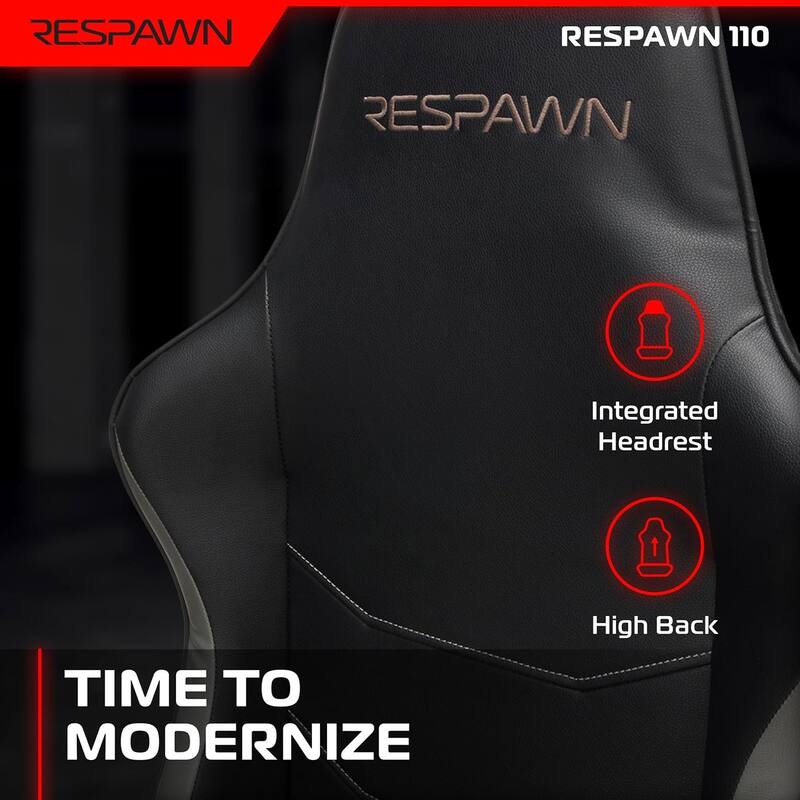 RESPAWN 110 Ergonomic Gaming Chair - Racing Style High Back PC Computer Desk Office Chair
