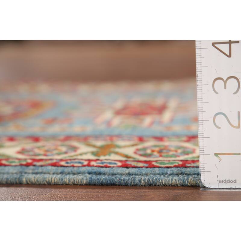 Blue Kazak Accent Rug Handmade Wool Carpet - 2'1" x 3'1"