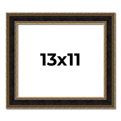 13x11 Frame Gold Antique Vintage Sold Wood Picture Frame | 1.75 Inch