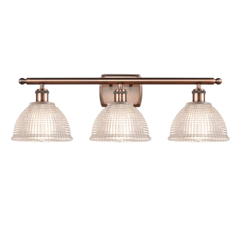 Innovations Lighting Arietta 3 Light 26" Wide Bathroom Vanity Light - Antique Copper / Clear