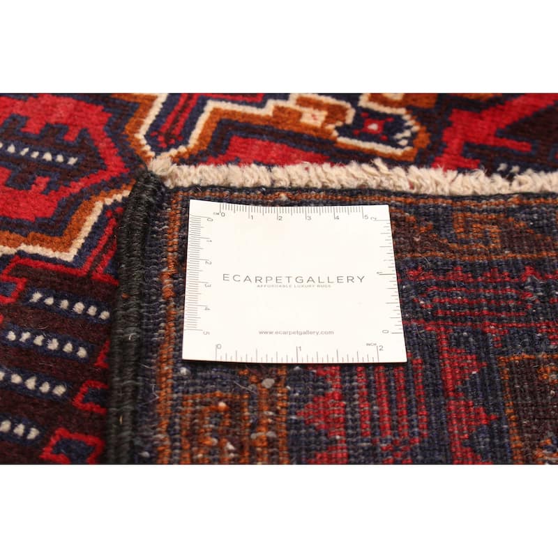ECARPETGALLERY Hand-knotted Teimani Red Wool Rug - 3'10 x 6'3