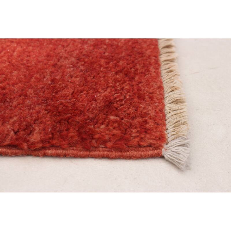 ECARPETGALLERY Hand-knotted Finest Peshawar Ziegler Copper Wool Rug - 3'0 x 16'0