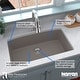 preview thumbnail 46 of 65, Karran Undermount Quartz 32 in. Single Bowl Kitchen Sink Kit