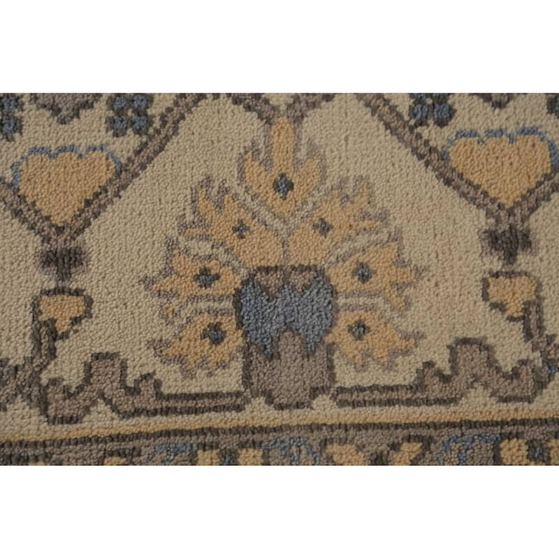 Large Oushak Indian Rug Hand-Knotted Wool Carpet - 8'2"x 15'8"