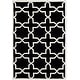 preview thumbnail 13 of 155, SAFAVIEH Handmade Chatham Clemma Modern Moroccan Wool Rug 3' x 5' - Black/Ivory - Rectangle