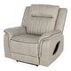 preview thumbnail 11 of 34, Furniture of America Arthon Fabric Power Recliner with LED Light and USB Port