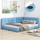preview thumbnail 14 of 19, Queen Size Upholstered Platform Bed with USB Ports, Sturdy Wood Frame, Beige