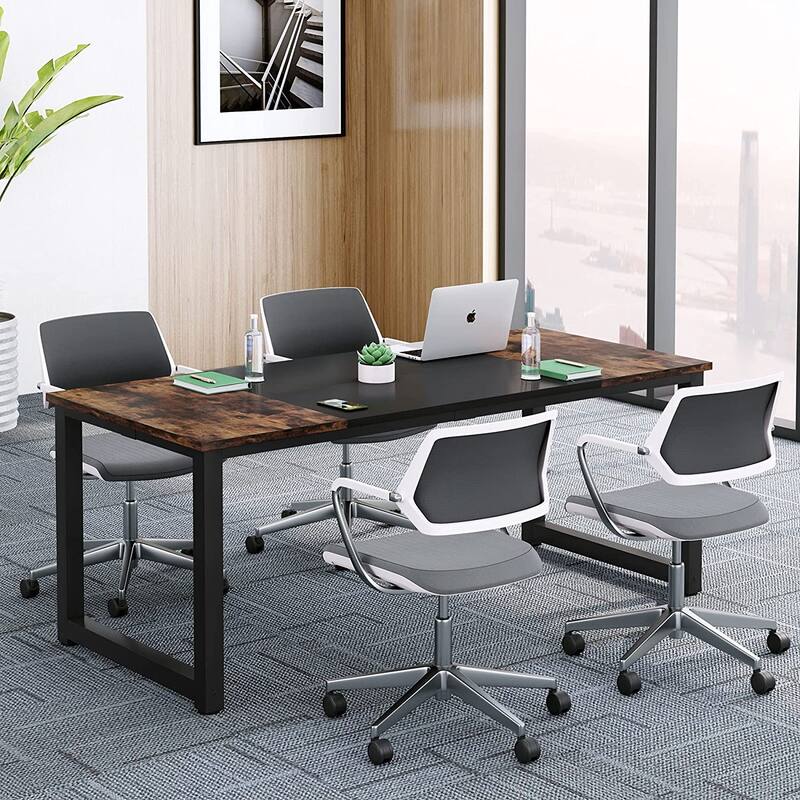 70.8" Large Computer Desk Conference Table with Thicken Frame