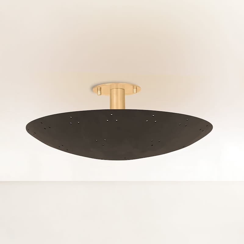 Hudson Valley Lighting 8718 Bern 3 Light 18" Wide Semi-Flush Bowl