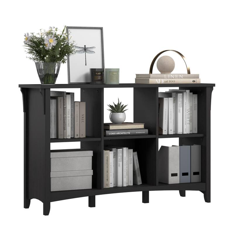 Salinas 6 Cube Organizer by Bush Furniture - Vintage Black
