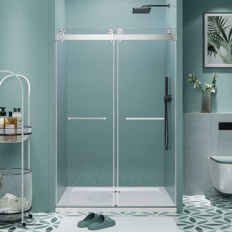 Frameless Double Sliding Shower Door