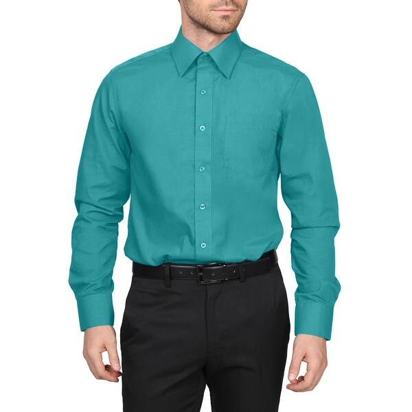 Ne People Men S Classic Regular Fit Button Down Long Sleeve Solid Color Dress Shirts S L Regular Sizes On Sale Overstock 27616553