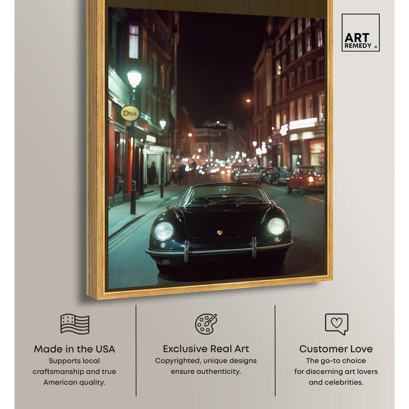 Night Roadster Canvas by Art Remedy
