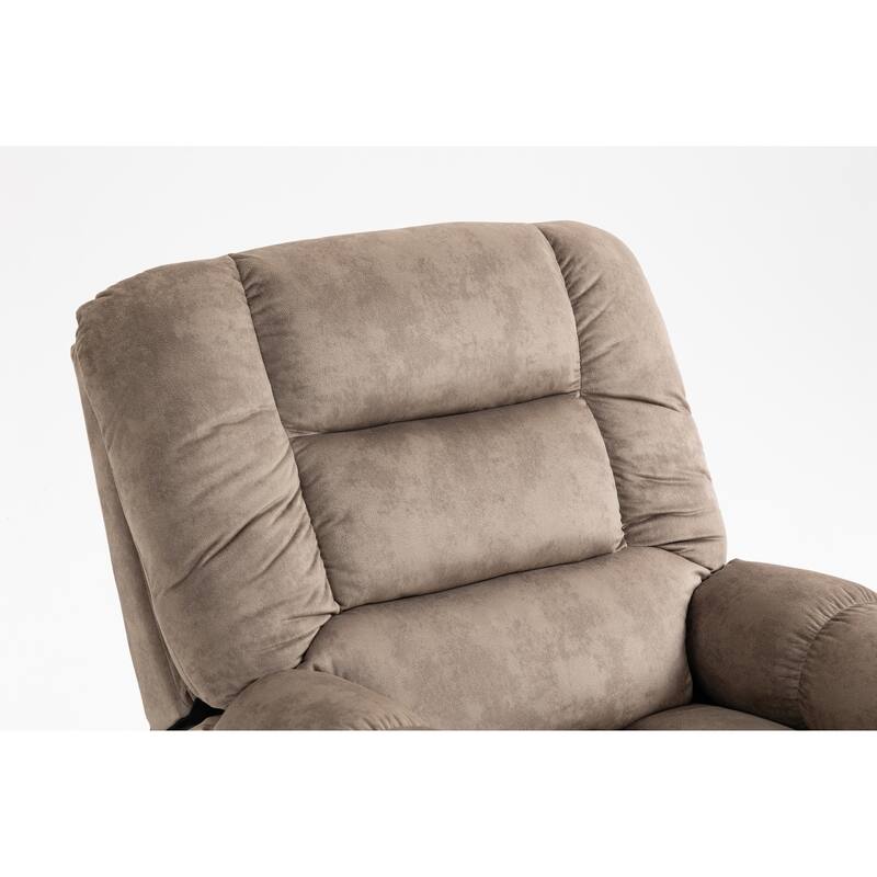 Power Lift Recliner Chair with Massage & Heat, Velvet Upholstered Electric Recliner, Lounge Sofa Chair with Side Pockets