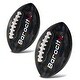 preview thumbnail 1 of 5, Barocity Footballs for Kids - 2 Training Balls Black Size 3 and Size 6