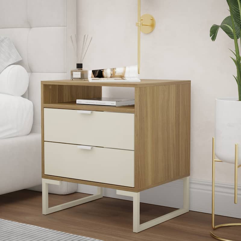 Kappesberg New Collins 2-Piece Bedroom Set, 6-Drawer Dresser and One 2-Drawer Nightstand