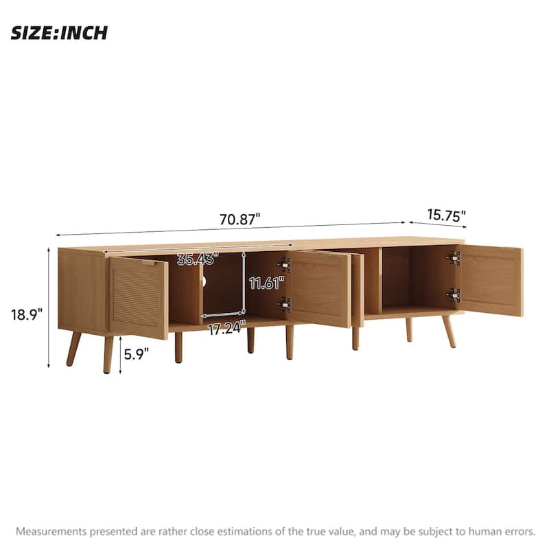78 in with Deep Drawers TV Stand for TVs up to 85 in - n/a