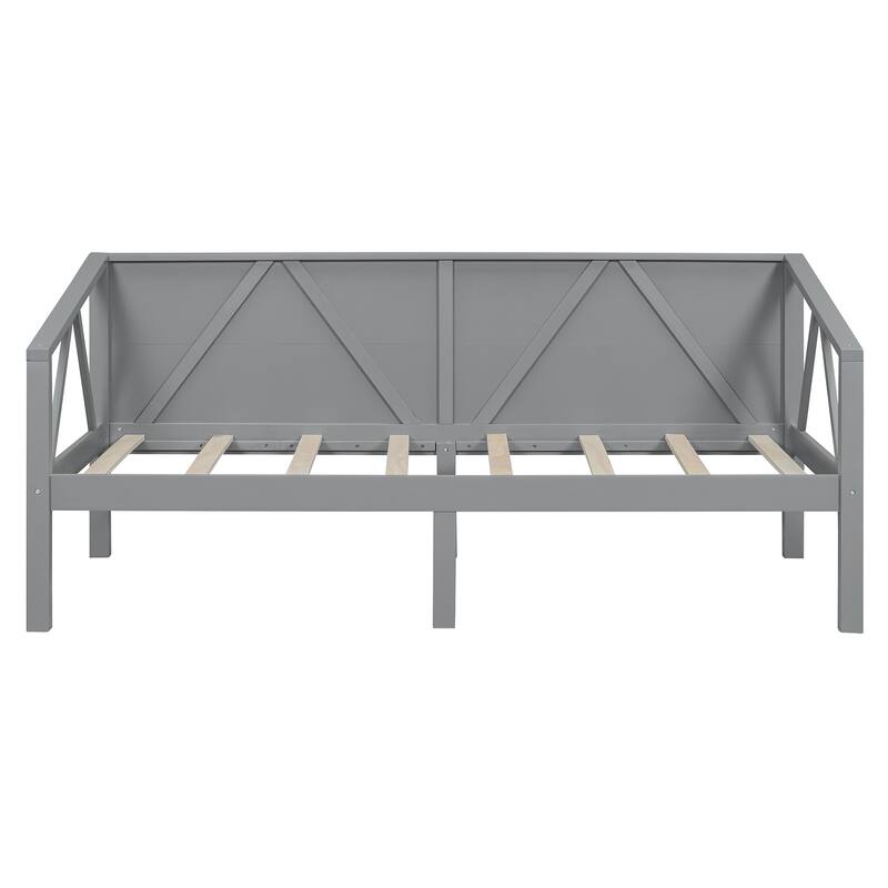 Full/Twin Size Daybed - Convertible Sofa Bed with Trundle (Optional) for Guest Rooms