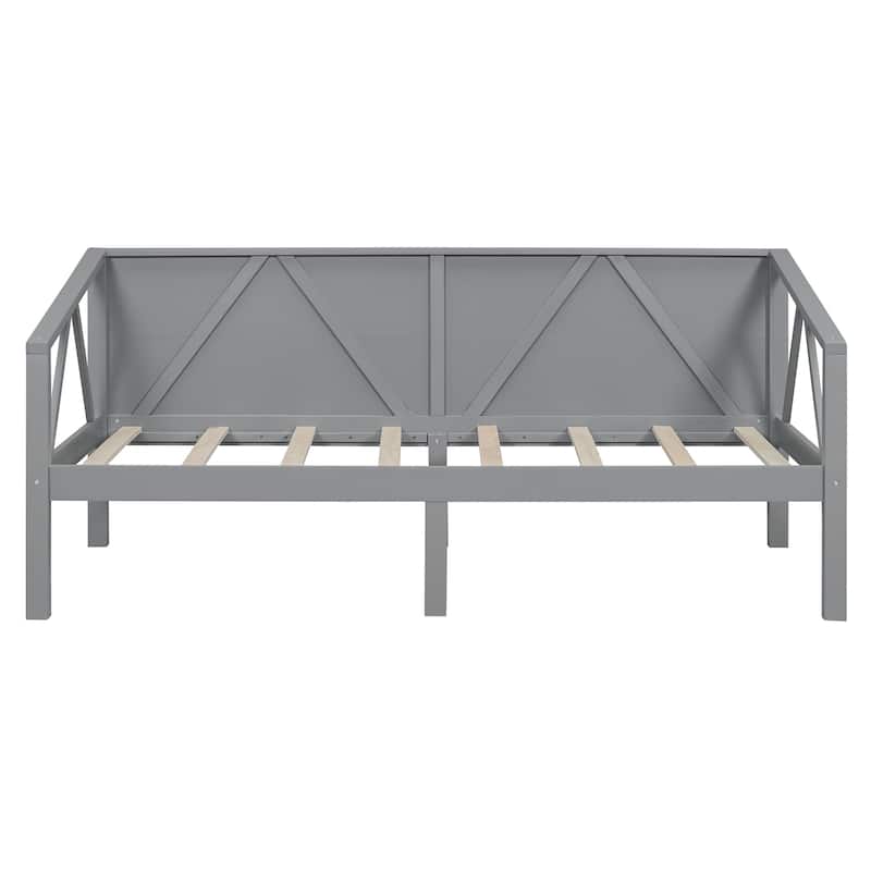 Twin Size Gray Daybed with Multi-Functional Design