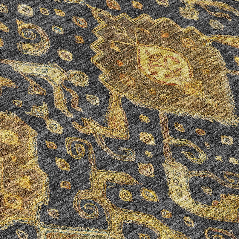 Machine Washable Indoor/ Outdoor Traditional Venetian Chantille Rug
