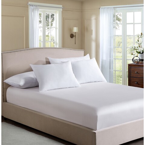Minifeather 233 Thread Count Medium Comfort Bed Pillow - White