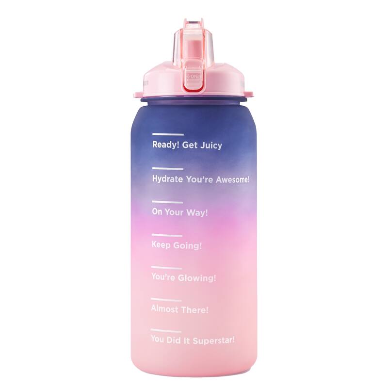 Juicy Couture "Motivate" 74 oz. Fashion Hydration Water Bottles - Purple/Hot Pink/Pink - 74 oz.