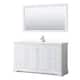 Option White, Chrome Trim, White Quartz Top