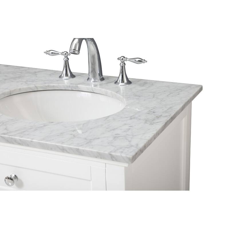 Modern 60" Double Bathroom Vanity Set