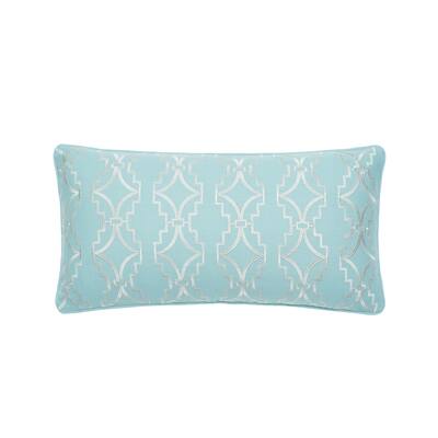 Kensington Geometric Embroidered Throw Pillow