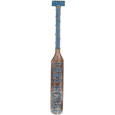 Wood Paddle Home Wall Decor - Blue - Roche River Decor