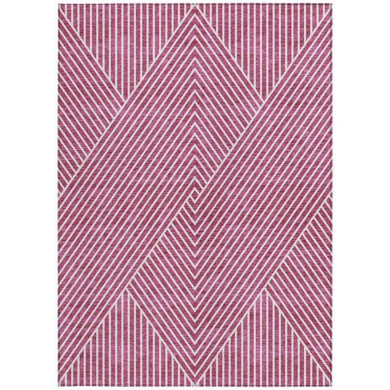 HomeRoots Geometric Transitional Rectangle Outdoor Rug