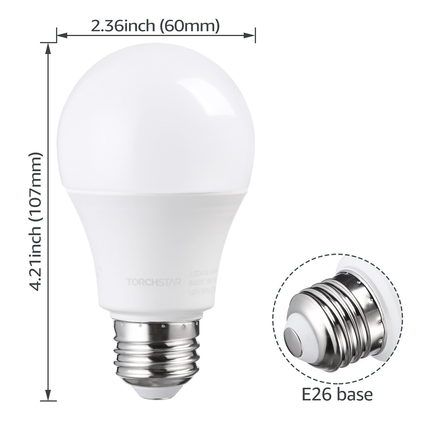 LEET-40701F-BD9 6900lm 5000K　ライトバー2台セット Garage Door Opener LED Light Bulb, Ultra-Bright A19, Pack of 4