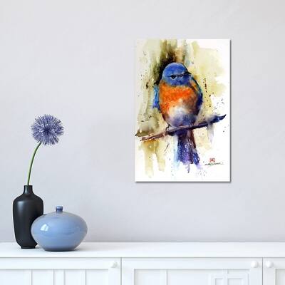 iCanvas "Bird on the Sprig" by Dean Crouser Canvas Print